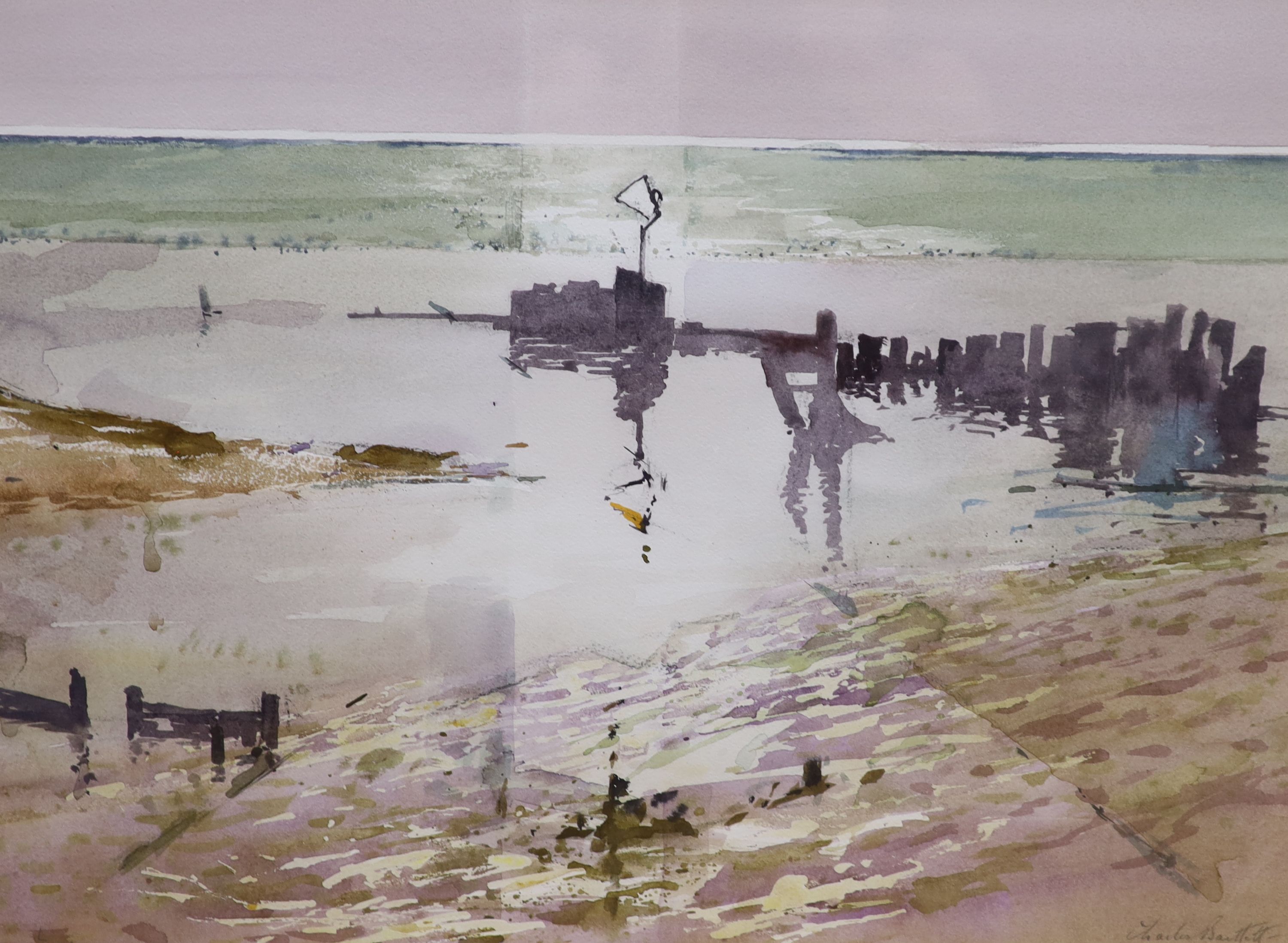 Charles Bartlett (1921-2014), watercolour, 'A Still Day', signed, with Bankside Gallery Exhibition label verso, 44 x 60cm